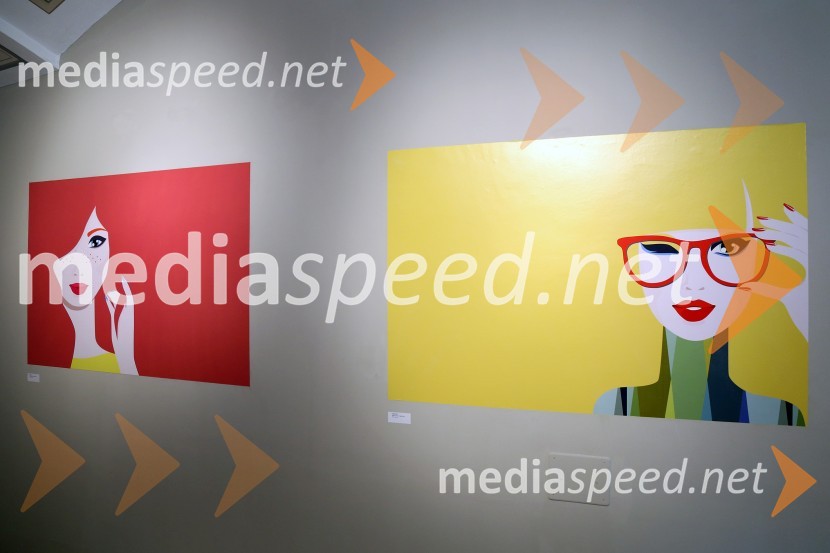 Otvoritev razstave digitalne ilustracije Mojce Krajnc