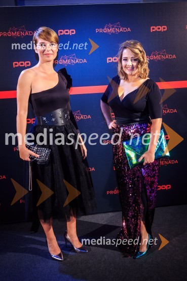  Ula Podojstršek Slana, predstavnica za odnose z javnostmi, PRO PLUS, d.o.o.;  Katja Klavora, predstavnica odnosov z javnostmi PRO PLUSPOP Promenada 2017