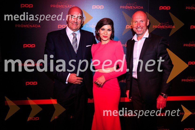  Pavel Vrabec,  generalni direktor Pro Plus;  Natalija Bratkovič, radijska in TV moderatorka;  Miran Stanovnik, motorist, župan Občine Log - Dragomer, voditelj oddaje Survivor POP Promenada 2017