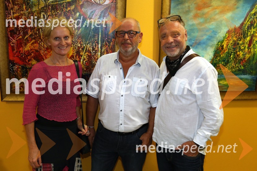  Zvonka Novak, svetnica MOM, Lista župana Andreja Fištravca;  Rajko Ferk, slikar;  Milan Pečovnik - Pidži, glasbenikOtvoritev likovne razstave z naslovom Mir