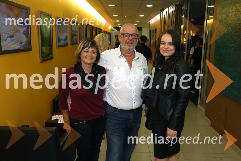  Irena Ferk, slikarka;  Rajko Ferk, slikar;  Maja Fabijan, slikarkaOtvoritev likovne razstave z naslovom Mir