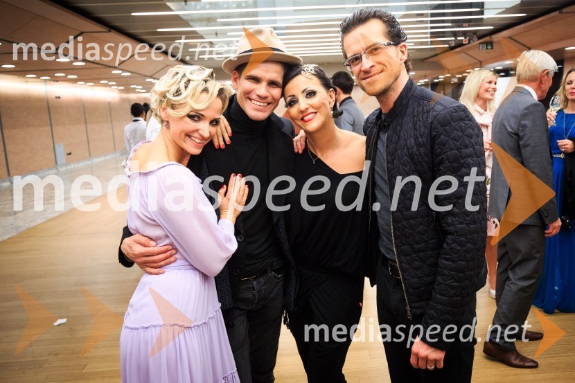  Jagoda Batagelj, plesalka;  Jurij Batagelj, plesalec;  Melinda Törökgyörgy Škufca, plesalka;  Andrej Škufca, štirikratni svetovni plesni prvak in plesni sodnikDance Amore, plesni spektakel