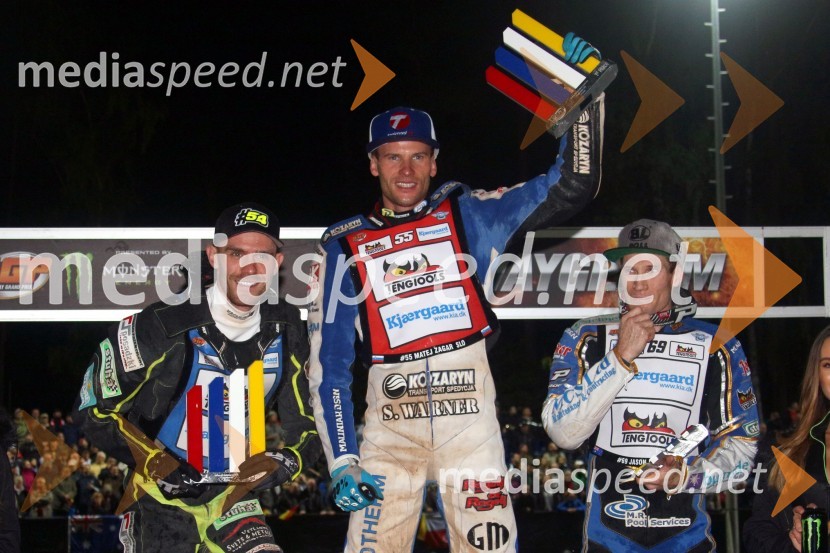  Martin Vaculik, speedwayist (Slovaška);  Matej Žagar, speedwayist (Slovenija);  Jason Doyle, speedwayist (Avstralija)Matej Žagar zmagovalec VN Nemčije