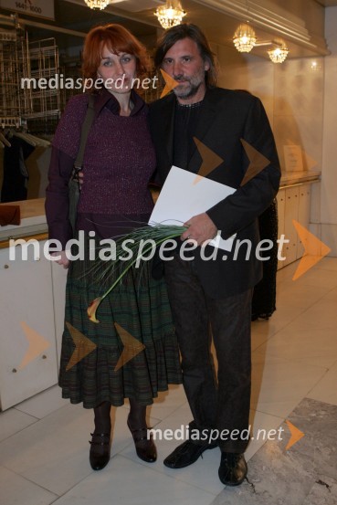 Skladatelj Aldo Kumar, ki je prejel nagrado za glasbo in njegova bodoča žena Mojca Dariš40. Borštnikovo srečanje, podelitev Borštnikovega prstana