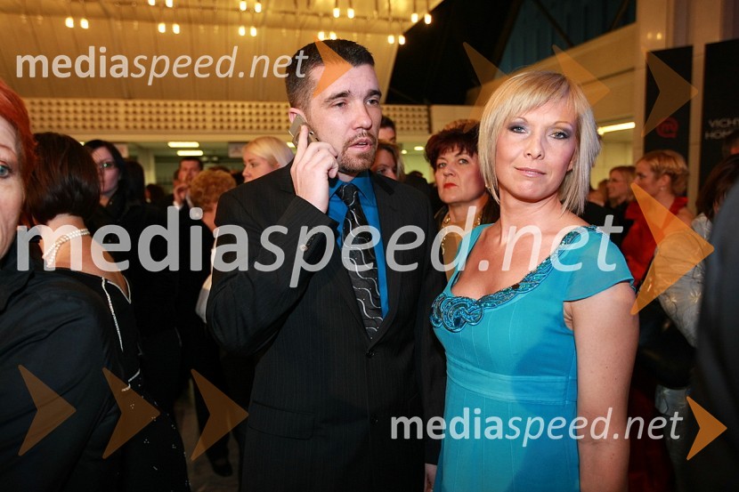 Matej Špehar - Racman, radio Aktual z ženo NivesViktorji 2007, rdeča preproga, zakulisje, after party