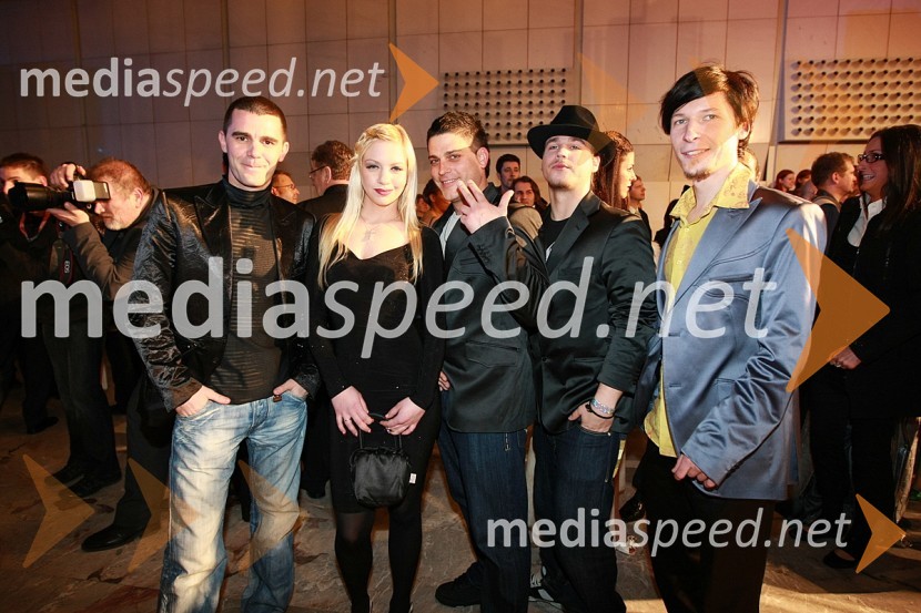 Skupina LeeloojamaisViktorji 2007, rdeča preproga, zakulisje, after party