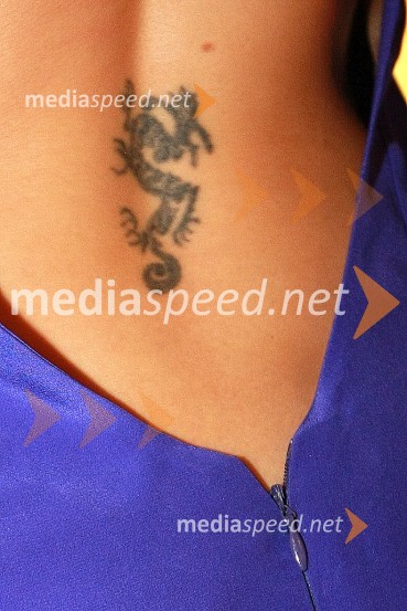 Tatoo Erike Žnidaršič, TV voditeljiceViktorji 2007, obleke znanih Slovencev