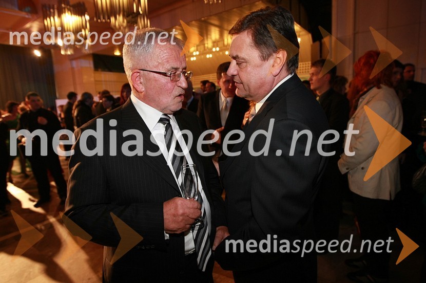 Peter Čeferin, odvetnik in Zoran Jankovič, župan LjubljaneViktorji 2007, rdeča preproga, zakulisje, after party