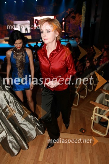 Darja Zgonc, odgovorna urednica informativnega programa Pop TVViktorji 2007, rdeča preproga, zakulisje, after party