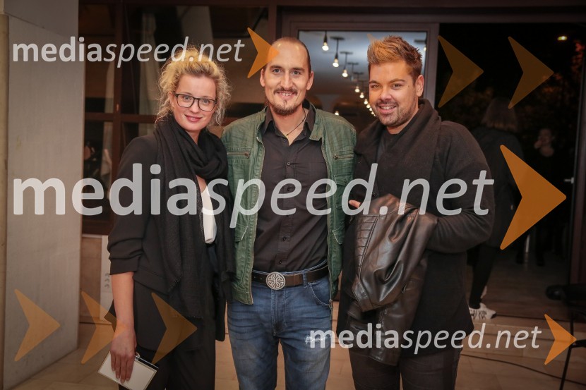  Ajda Smrekar, igralka;  Vid  Valič, stand-up komik, voditelj;  Nejc Simšič, novinarTvoj bodoči bivši mož, komedija Vida Valiča