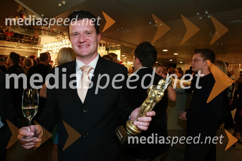 Marko Kolbl, lastnik Radia CenterViktorji 2007, rdeča preproga, zakulisje, after party