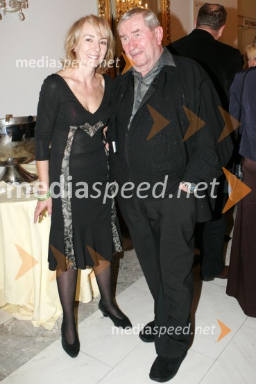 Silva Čušin, nagrejena igralka in igralec Jurij Souček40. Borštnikovo srečanje, podelitev Borštnikovega prstana