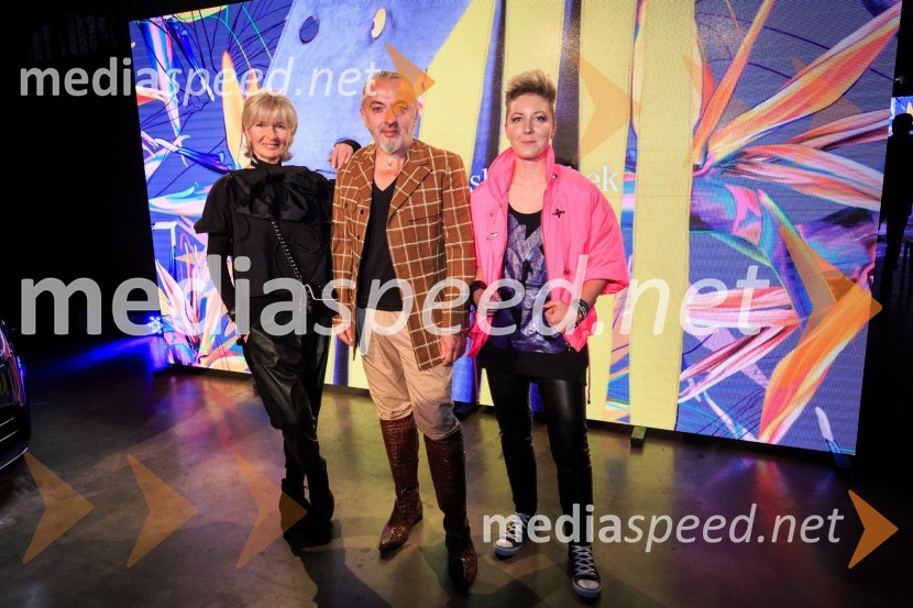  Tihana Harapin, lastnica agencije Talia Model;  Milan Gačanovič - Gacho, oblikovalec;  Nina  Žnideršič, fotografinjaMercedes-Benz Fashion Week 2017, sobota