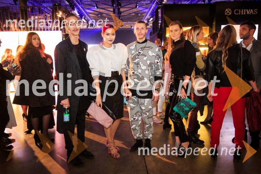 Matjaž Plošinjak, modni oblikovalec;  Sara Briški Cirman - Raiven, pevka, harfistka;  	Iztok  Podbornik, Autocommerce, d.o.o. ;  ... Mercedes-Benz Fashion Week 2017, sobota