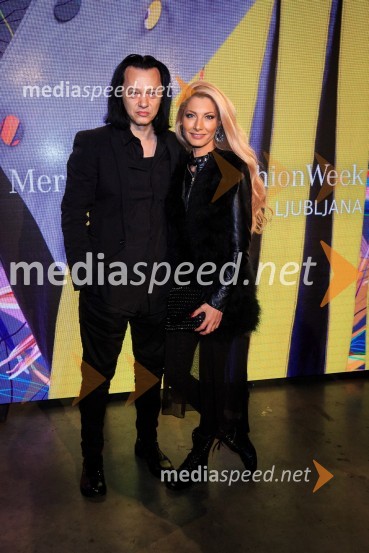  Sašo Dimitrievski, partner, Pristop;  Lucija Gubenšek, manekenka,  solastnica in brand maneger znamke SusnyaraMercedes-Benz Fashion Week 2017, sobota