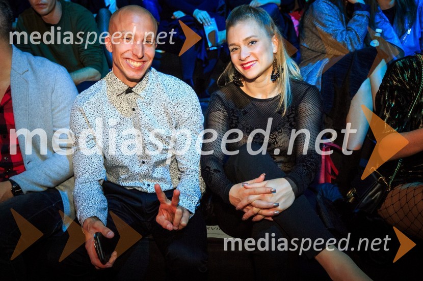  Filip Kržišnik, F&B Acrobatics;  Nina Ogrin, plesalkaMercedes-Benz Fashion Week 2017, sobota