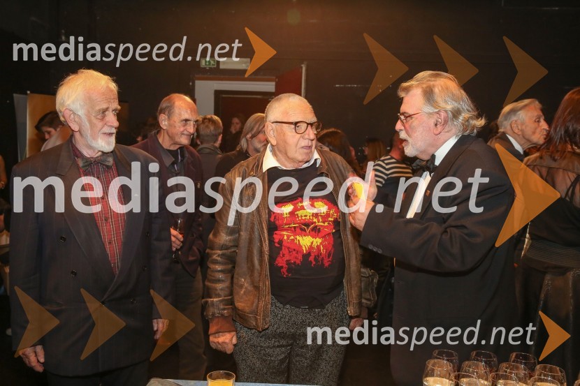  Mitja Meršol, nekdanji poslanec in dolgoletni urednik časopisa Delo;  Dušan Jovanović, režiser;  ... Zid, jezero, premiera predstave
