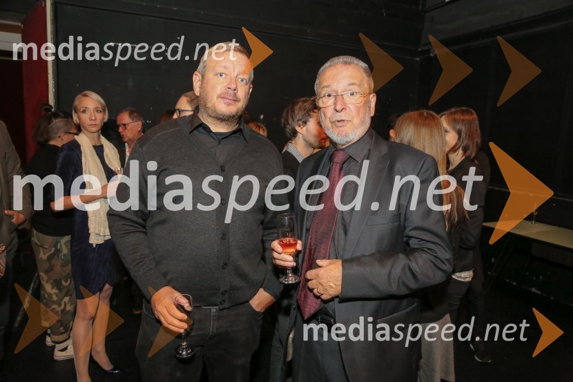  Robert Waltl, direktor, Mini teater;  Aleš Jan, režiserZid, jezero, premiera predstave