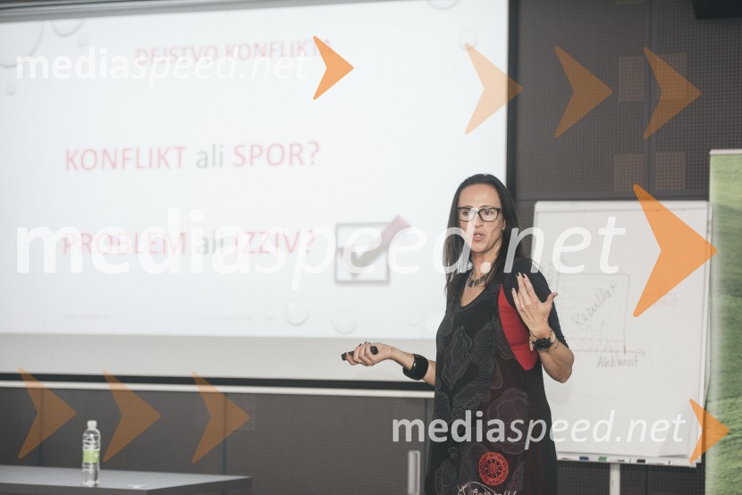 univ.dipl.prav.  Tanja Pia Metelko , NLP Master Coach, mediatorka in trenerka, Inštitut za mediacijo ConcordiaDelovna razmerja v podjetjih, predavanje