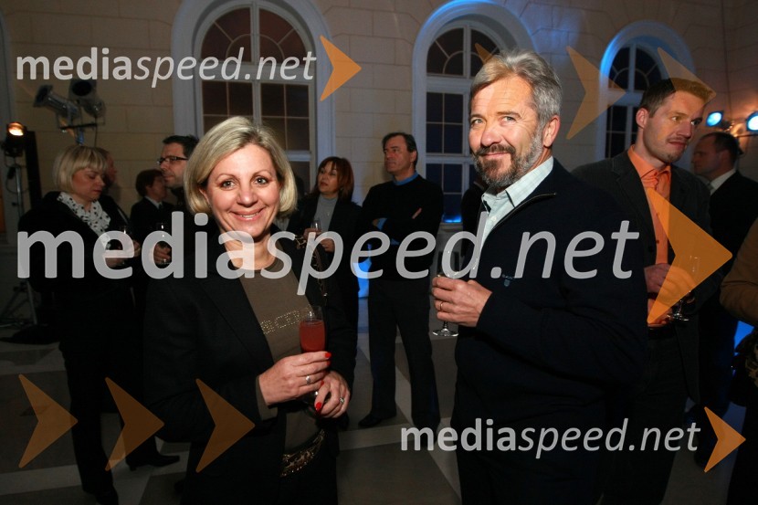 Vesna Pevec Škrinjar s soprogom, podjetje Belinka Perkemija d.o.o.Predstavitev nove slovenske blagovne znamke Luna