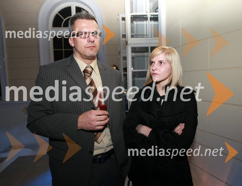 Peter Vraničar, podjetje Stramex PET d.o.o. s hčerkoPredstavitev nove slovenske blagovne znamke Luna