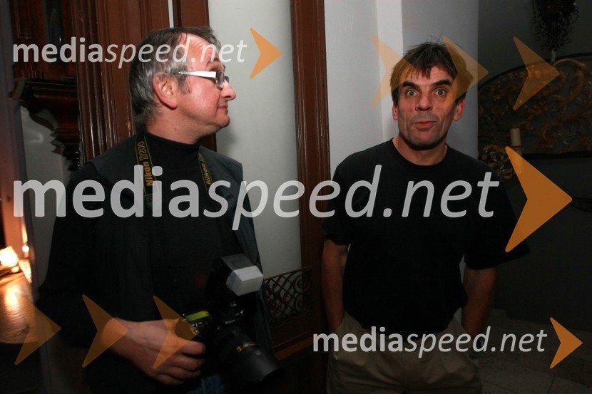 Vito Tofaj, fotograf in novinar in Arne Hodalič, fotografPredstavitev nove slovenske blagovne znamke Luna