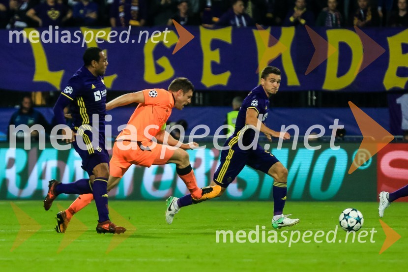  Marcos  Tavares, nogometaš NK Maribor;  Martin Kramarič, nogometaš, NK MariborLiverpool odločno premagal Maribor