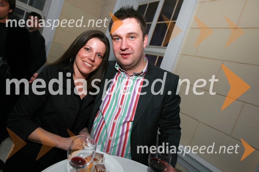 Davor Stojanovič, poslovnež s soprogo MatejoPredstavitev nove slovenske blagovne znamke Luna