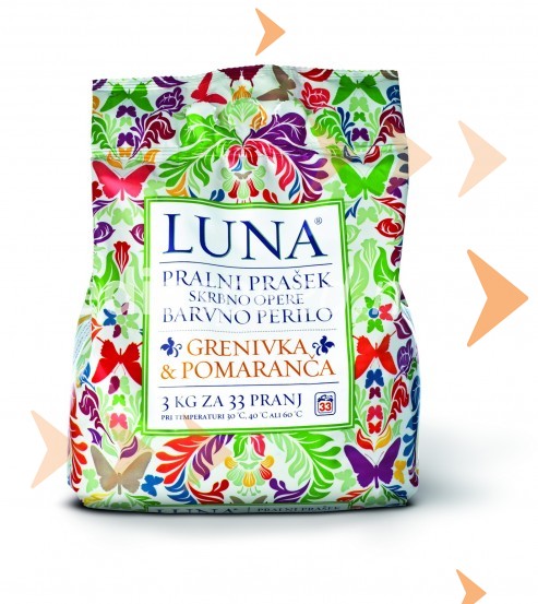 Pralni prašek za perilo LunaPredstavitev nove slovenske blagovne znamke Luna