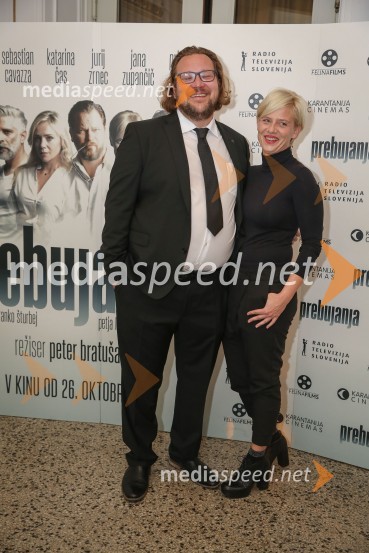  Primož Pirnat, igralec;  Jana Zupančič, igralkaPrebujanja, premiera filma