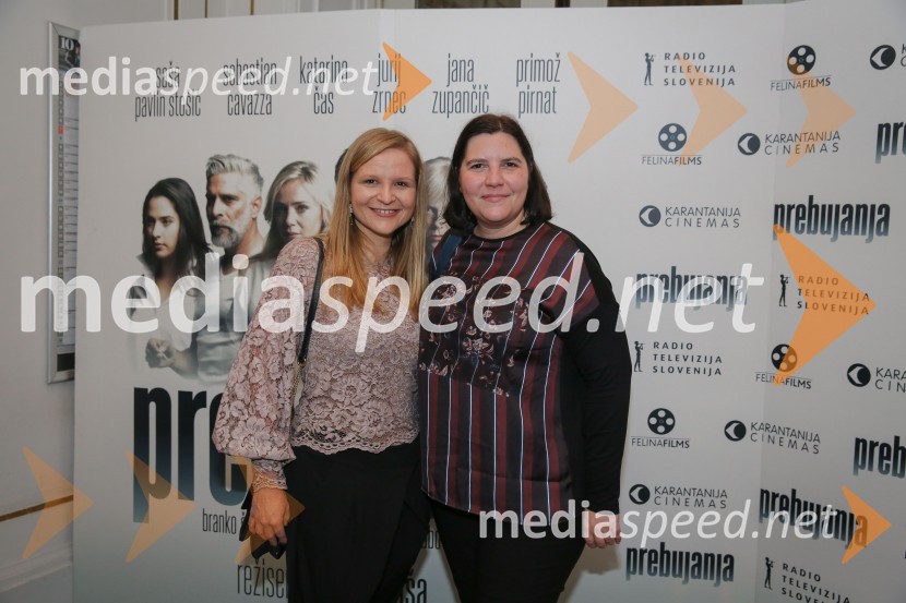  Alma Rahne, novinarka 24ur.com in POP TV;  Teja Pelko, novinarka, Svet24Prebujanja, premiera filma