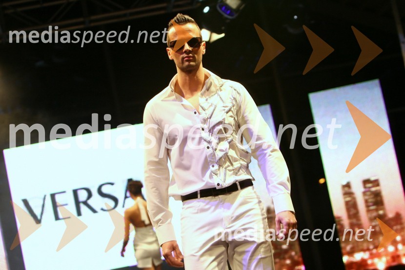 Gašper Grošelj, manekenModni dogodek Fashion show 2008 Optike Auer v Porsche Ptujska cesta Maribor