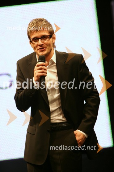 Sebastijan Matul, povezovalec prireditveModni dogodek Fashion show 2008 Optike Auer v Porsche Ptujska cesta Maribor