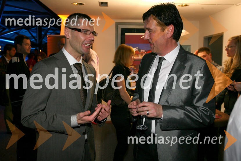 Bojan Varjačić, hrvaški podjetnik in Bojan Auer, lastnik Optike AuerModni dogodek Fashion show 2008 Optike Auer v Porsche Ptujska cesta Maribor