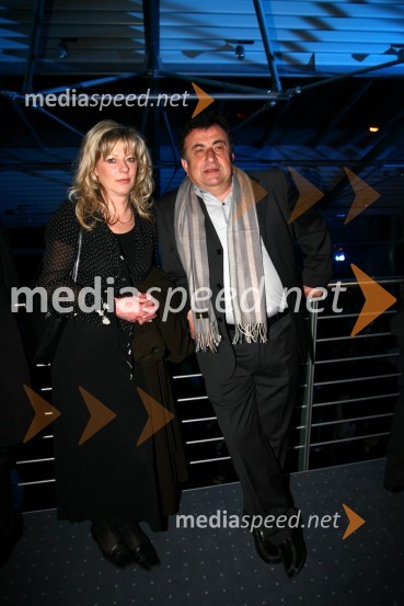 Tatjana Mileta, direktorica GIZ-a in mestna svetnica MOM-a in Dr. Melqart Mohamad Berro, Mestni svetnik MOMModni dogodek Fashion show 2008 Optike Auer v Porsche Ptujska cesta Maribor