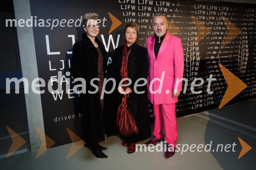  Nina  Žnideršič, fotografinja;  ... ;  Milan Gačanovič - Gacho, oblikovalecLjubljana Fashion Week (LJFW) 2017, četrti dan