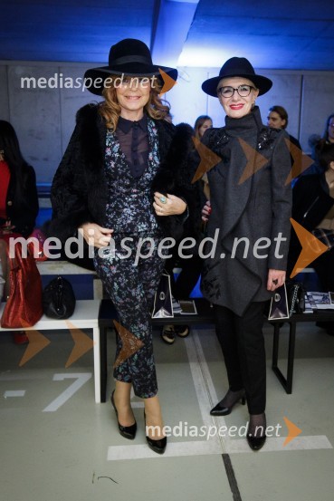  Darja Kuhar Kotnik, soustanoviteljica in podpredsednica Društva za zdravje naroda;  Metka  Premerl, slavistkaLjubljana Fashion Week (LJFW) 2017, četrti dan