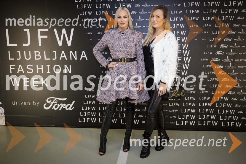  Doroteja Premužič, vizažistka;  Katarina BenčekLjubljana Fashion Week (LJFW) 2017, četrti dan