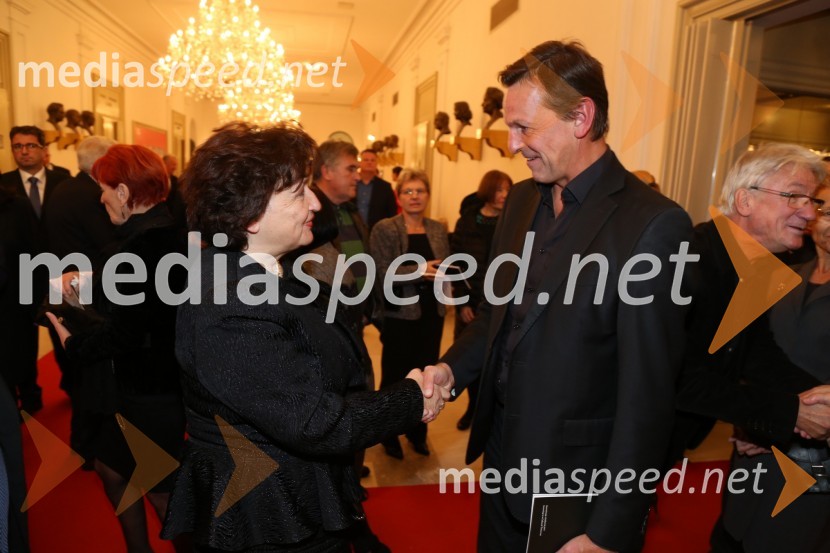 mag. Julijana Bizjak Mlakar, nekdanja ministrica za kulturo;  ... Silfida, premiera baleta