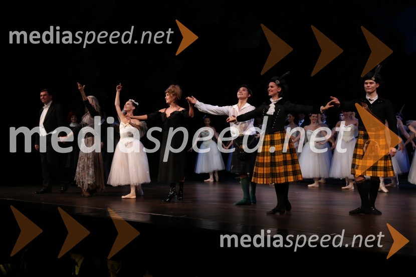  Simon Robinson, dirigent;  ... ;  Catarina de Meneses, baletna solistka;  Karina Elver, koreografinja;  Yuya Omaki, baletni solist;  Tijuana Križman Hudernik, baletna solistka;  ... Silfida, premiera baleta