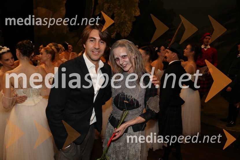  Edward Clug, umetniški direktor, Balet SNG Maribor;  Tanja Baronik, baletna solistkaSilfida, premiera baleta