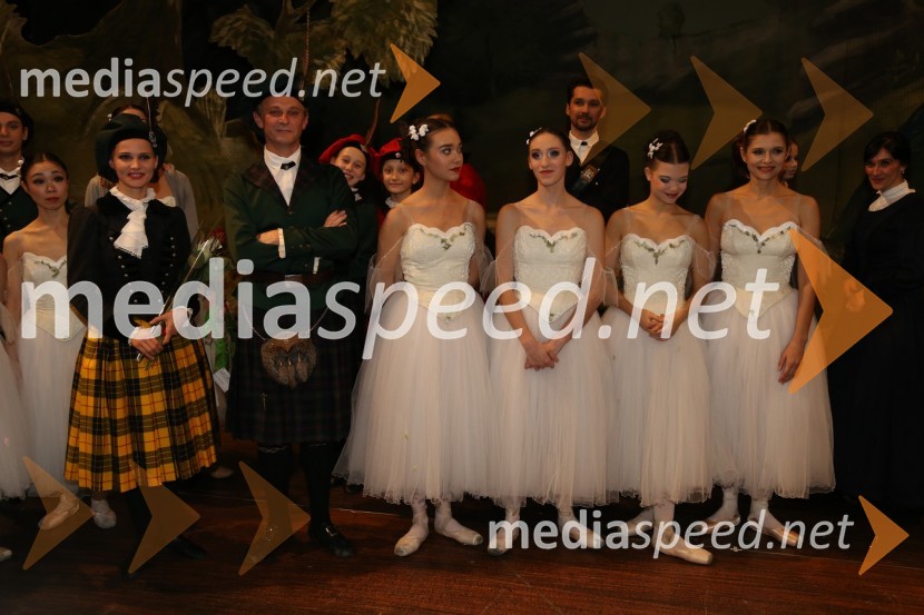  Tijuana Križman Hudernik, baletna solistka;  Vasilij Kuzkin, baletni plesalec;  ... ;  ... ;  ... ;  Galina Čajka Kuhar, baletna solistka;  Marina Krasnova, baletna plesalkaSilfida, premiera baleta