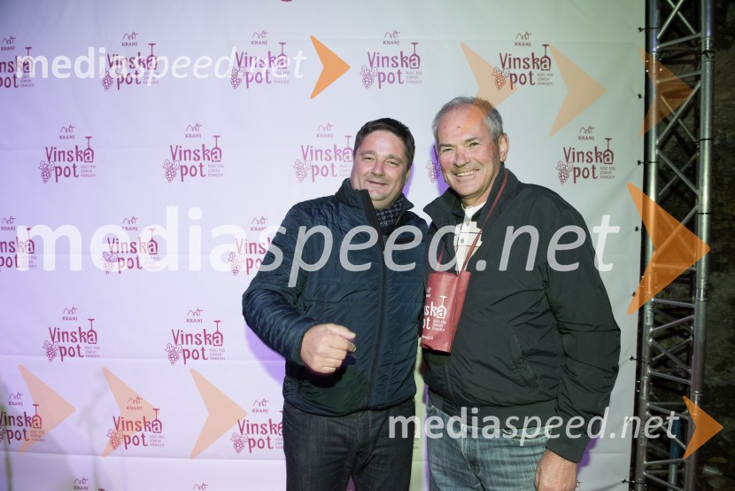 Boštjan Trilar, župan mestne občine Kranj;  Boris MiklavčičŽupanov VIP sprejem na Vinski poti
