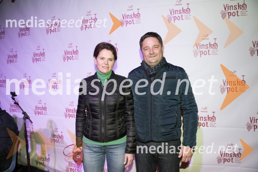 mag. Alenka Bratušek, nekdanja predsednica vlade Republike Slovenije;  Boštjan Trilar, župan mestne občine KranjŽupanov VIP sprejem na Vinski poti