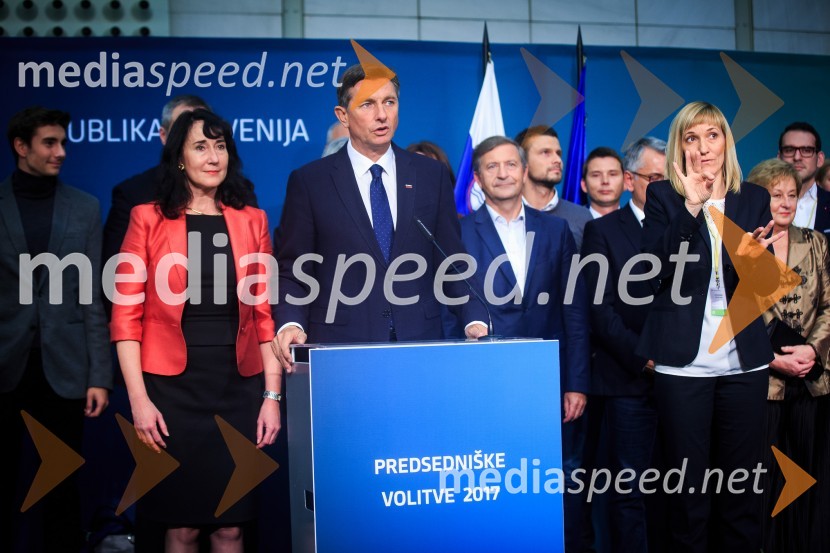  Tanja Pečar, odvetnica;  Borut Pahor, predsednik Republike SlovenijeBorut Pahor ostaja predsednik Republike Slovenije
