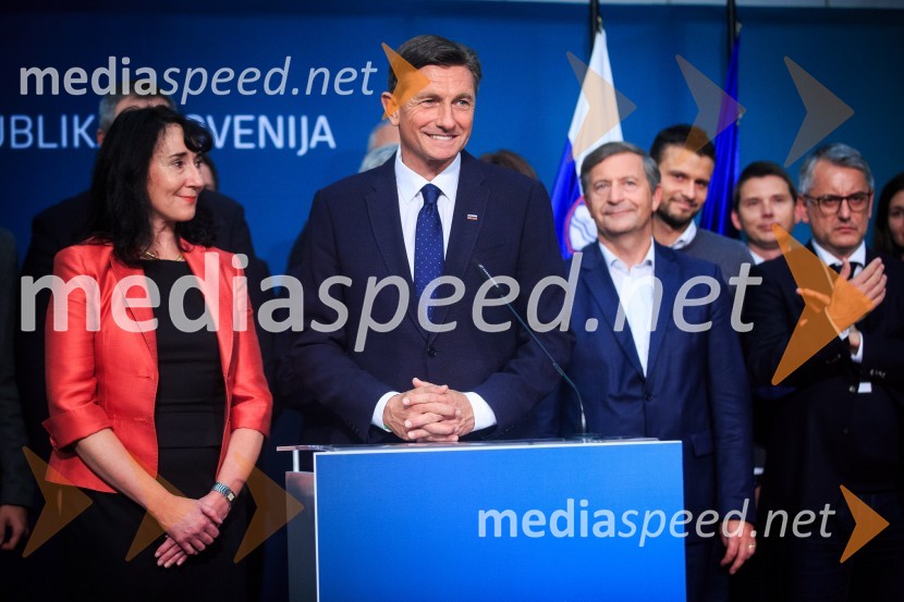  Tanja Pečar, odvetnica;  Borut Pahor, predsednik Republike Slovenije;  Karl Erjavec, minister za zunanje zadeve RS, predsednik stranke DesusBorut Pahor ostaja predsednik Republike Slovenije