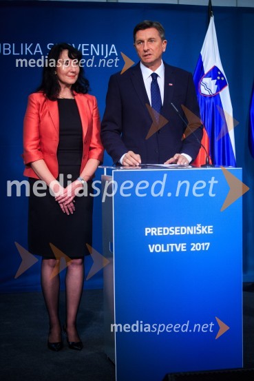  Tanja Pečar, odvetnica;  Borut Pahor, predsednik Republike SlovenijeBorut Pahor ostaja predsednik Republike Slovenije