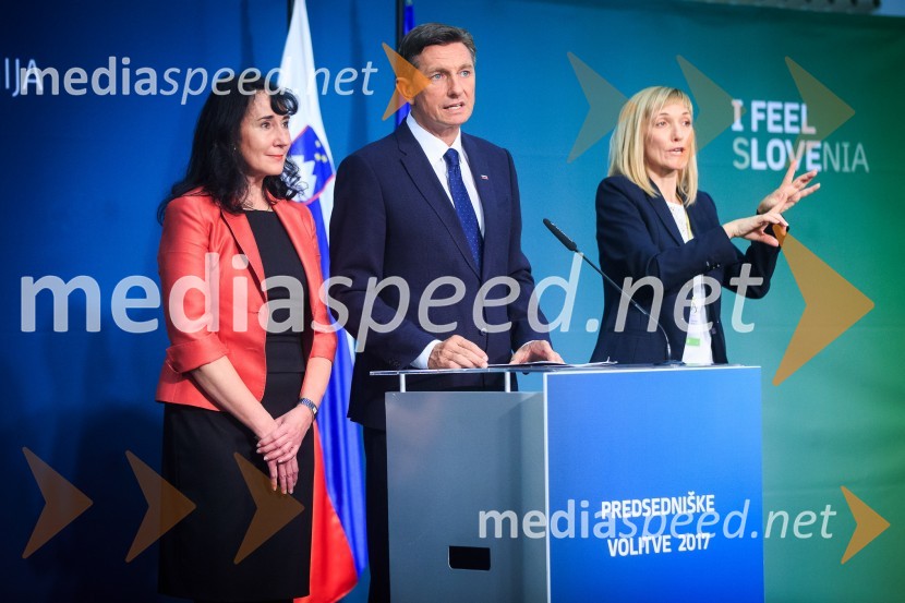  Tanja Pečar, odvetnica;  Borut Pahor, predsednik Republike Slovenije;  ... Borut Pahor ostaja predsednik Republike Slovenije