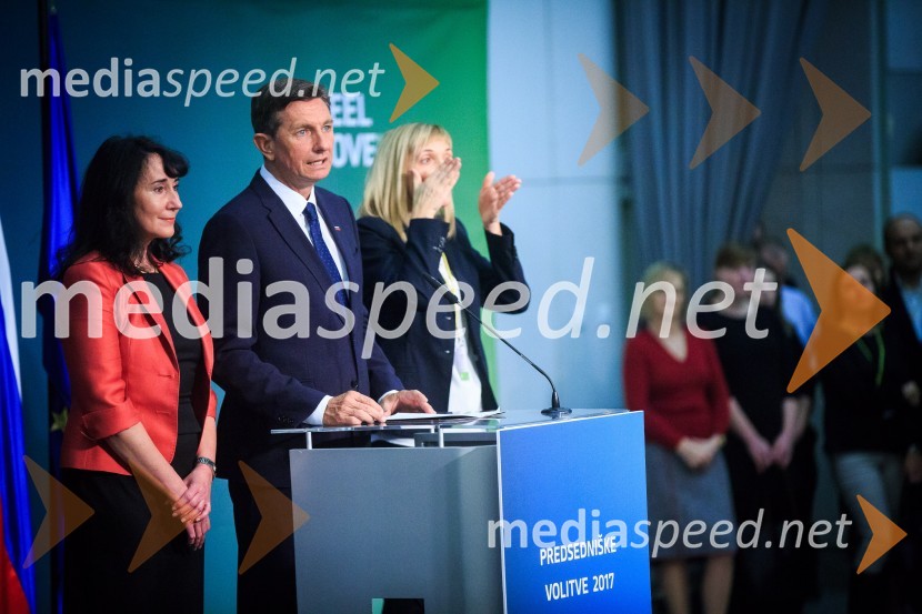  Tanja Pečar, odvetnica;  Borut Pahor, predsednik Republike SlovenijeBorut Pahor ostaja predsednik Republike Slovenije