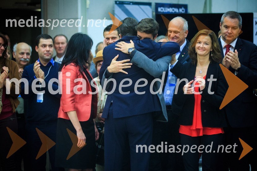  Tanja Pečar, odvetnica;  Borut Pahor, predsednik Republike Slovenije;  Luka Pečar PahorBorut Pahor ostaja predsednik Republike Slovenije